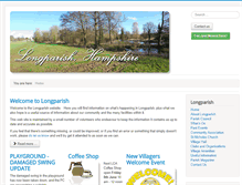 Tablet Screenshot of longparish.org.uk